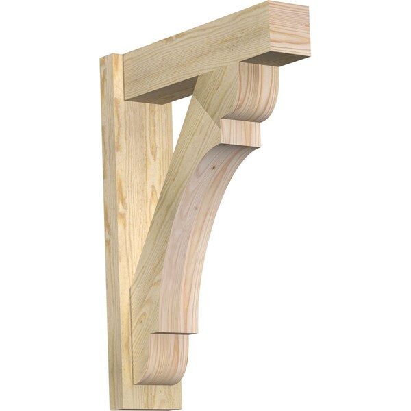 Ekena Millwork Olympic Block Rough Sawn Outlooker, Douglas Fir, 6"W x 22"D x 30"H OUT06X22X30OLY05RDF - main